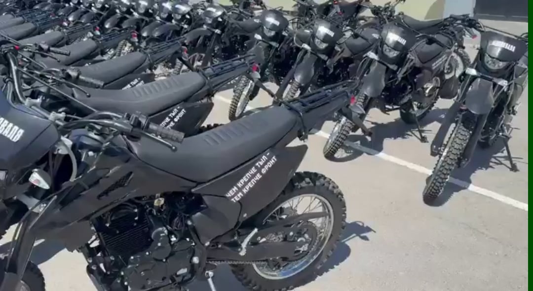 Footage reveals 200 motorcycles collected by russian volunteers for upcoming assault operations by occupying forces