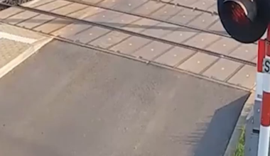 An Opel delivery truck collided with a Świnoujście-Krakow train — but miraculously, no one was injured.