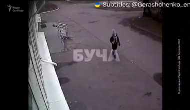 "Radio Liberty publishes  previously unseen footage of the shooting of a civilian in Bucha and looting by the Russian army