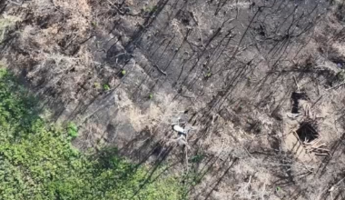 "Dragons Group" unit eliminate Russian soldier with drone dropped munition [Published August 11th 2025]