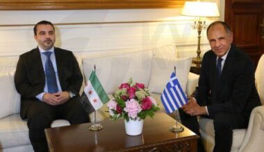 cover Greek and Syrian FMs discussed trilateral cooperation scheme including Cyprus