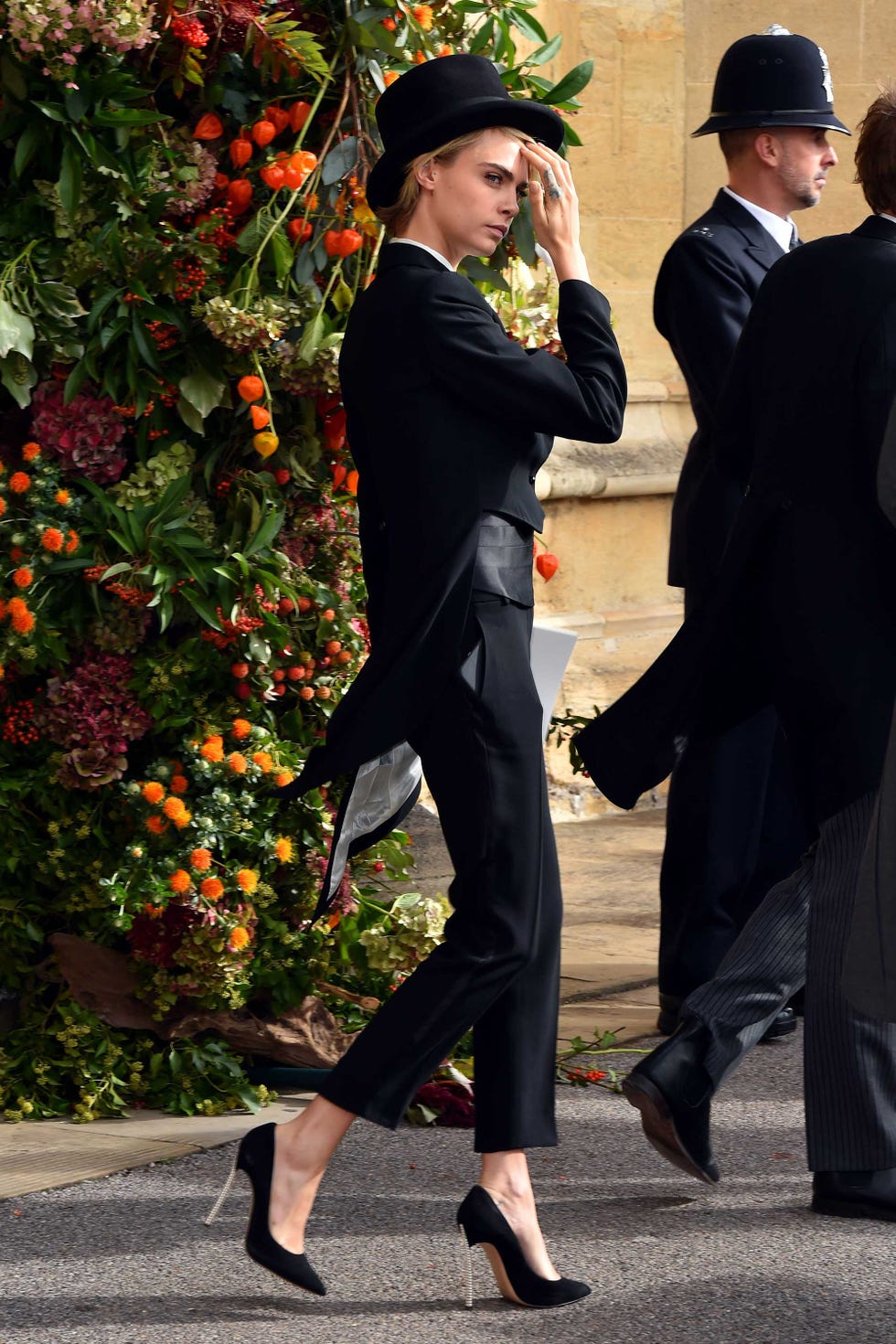 Cara Delevingne royal wedding outfit