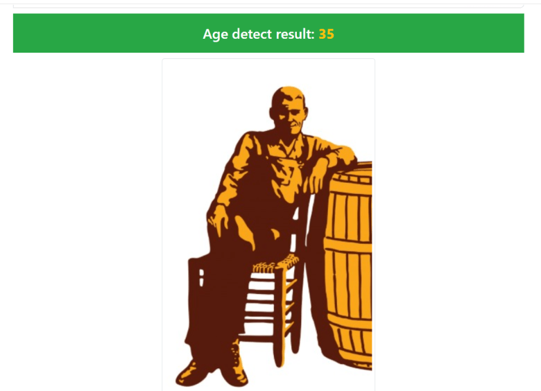 The age.toolpie.com site says the old man is 35.