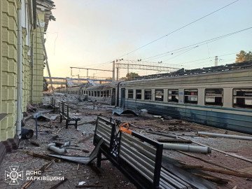 Aftermath of a Russian drone strike on Lozova, Kharkiv region, Ukraine, August 5, 2025. (Source: State Emergency Service of Ukraine) Aftermath of a Russian drone strike on Lozova, Kharkiv region, Ukraine, August 5, 2025. (Source: State Emergency Service of Ukraine)