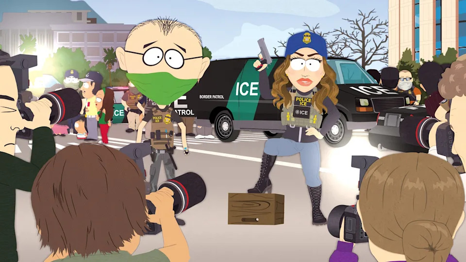 The latest episode of "South Park," "Got a Nut," took aim at Immigration and Customs Enforcement and Homeland Security Secretary Kristi Noem.