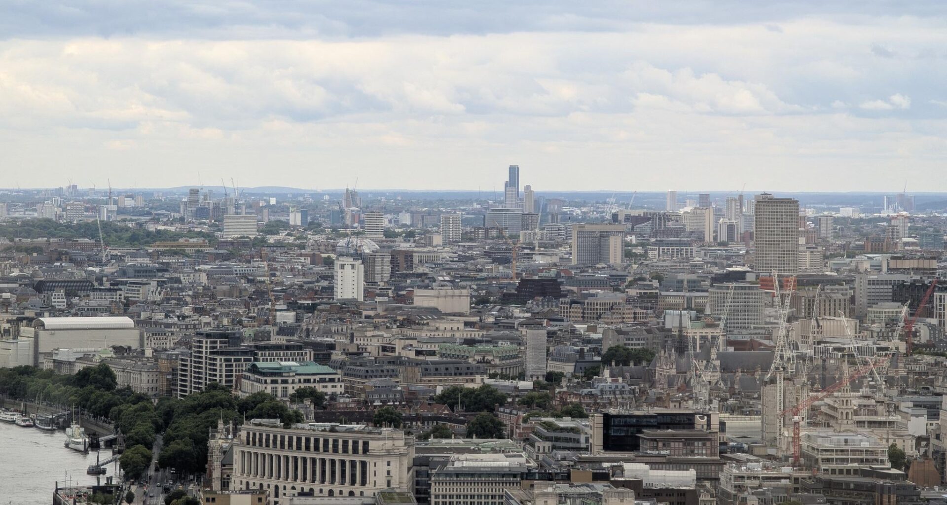 The amount of cranes in London (taken from Sky Garden)