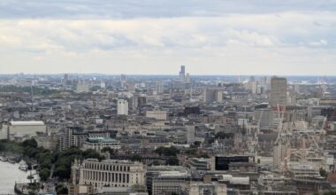 The amount of cranes in London (taken from Sky Garden)