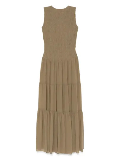 A green Michael Kors maxi dress