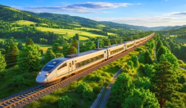 Illustration de l'impact géopolitique et stratégique du projet Rail Baltica en Europe de l'Est.