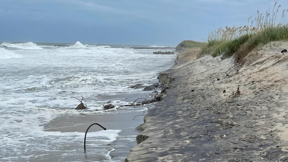 Petroleum odors close Cape Hatteras beach section