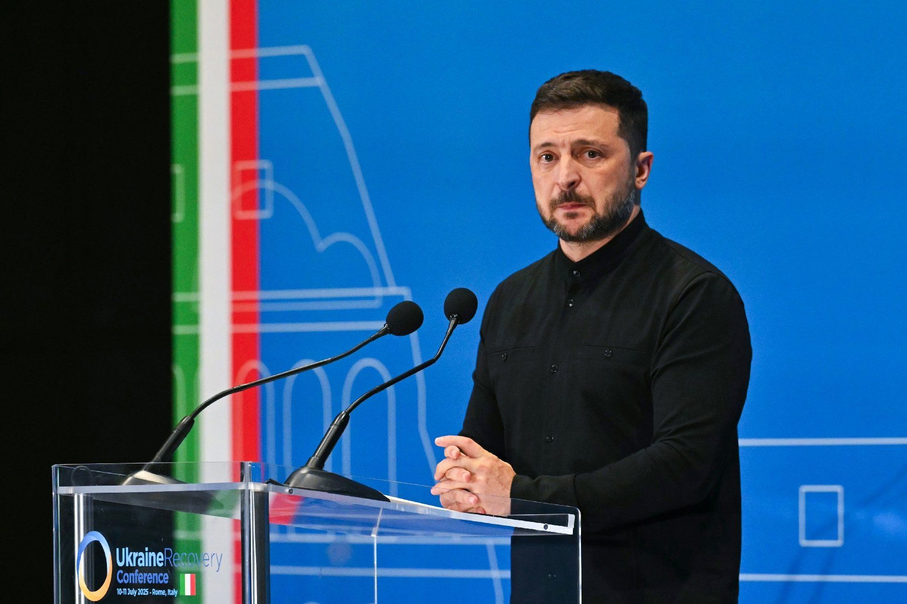 Volodymyr Zelensky le 10 juillet 2025 à Rome