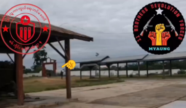 [Myanmar/Burma] Rebels ambush 5 junta troops at close-range in Myinmu Township, Sagaing Region on August 14th. 3 died; 3 rifles captured (music from source)