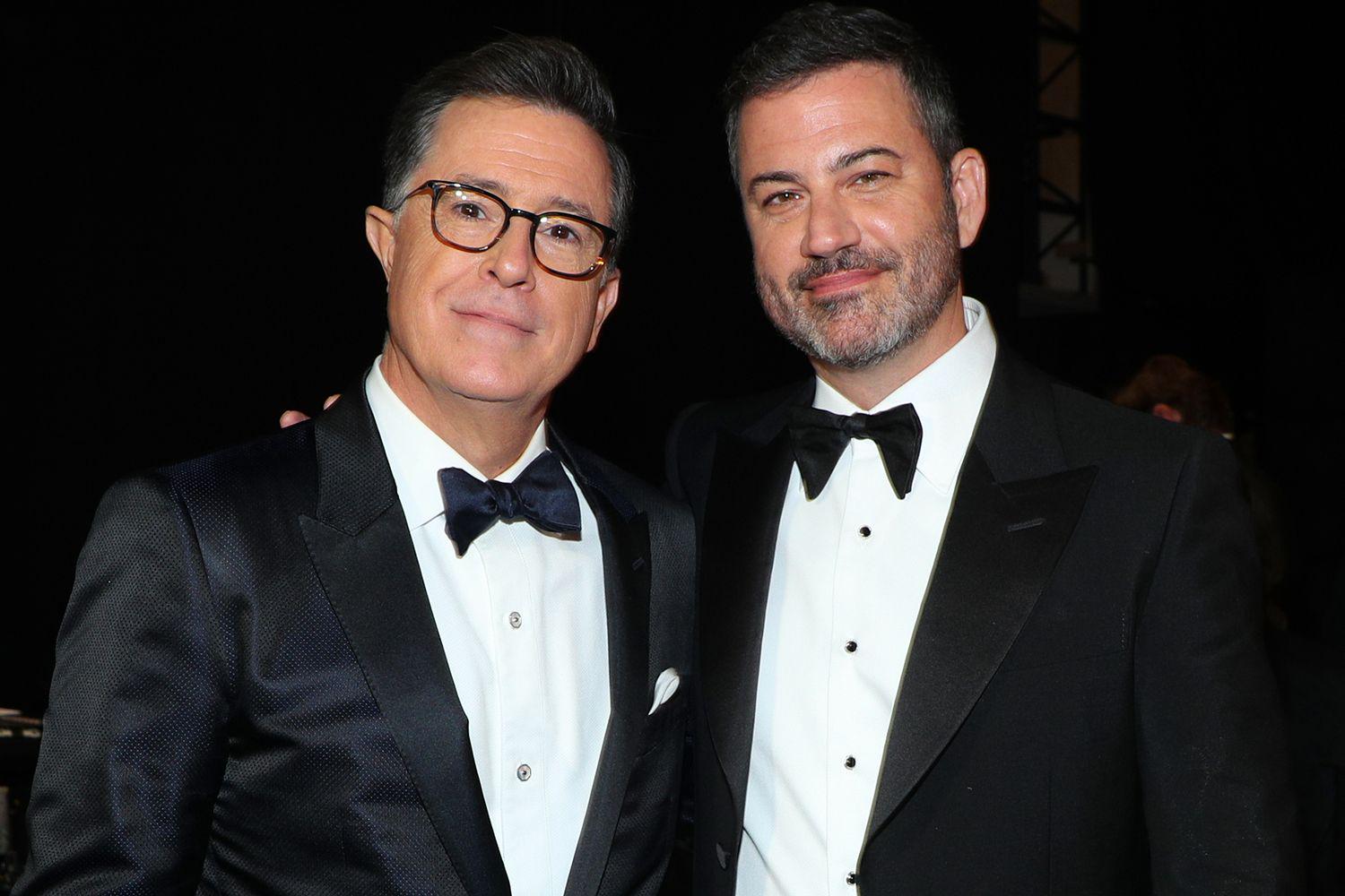 Jimmy Kimmel Shuts Down Claim That Stephen Colbert's Late-Night Show Was Canceled for Losing $40M Annually