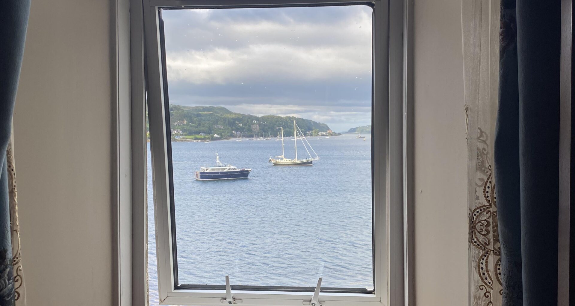A view from my hotel room in Oban.