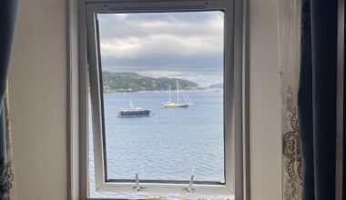 A view from my hotel room in Oban.