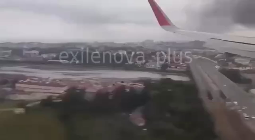 Today's landing at Sochi airport, Russia