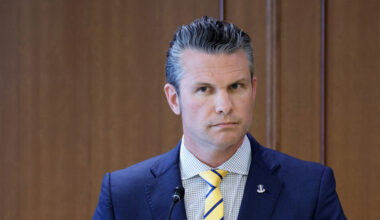 U.S. Secretary of Defense Pete Hegseth attends a joint news conference with Gen Nakatani, Japan's Defense Minister, in Tokyo on March 30. [REUTERS/YONHAP]