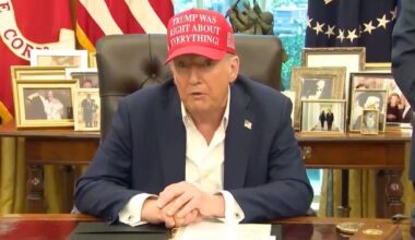 Trump Desperately Hides Hand on Camera After Makeup Mishap