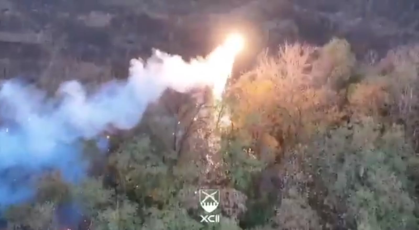 Ukrainian "Dragon-Drone" burns Russian position in the Kostyantynivka/Pokrovsk direction. 92nd Assault Brigade, Published 05.08.2025