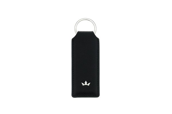 Award Key Ring Italian Leather Black