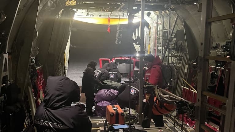 Defence Force staff on the ground in Antarctica.