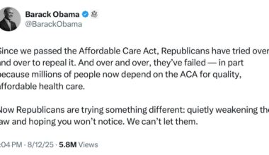 President Obama: “It’s up to all of us to vote for leaders in every election who will make our healthcare system better, not undermine it. Call your member of Congress today and hold them accountable.”