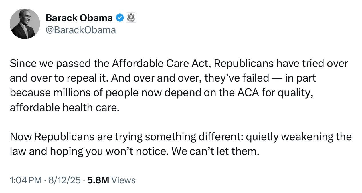 President Obama: “It’s up to all of us to vote for leaders in every election who will make our healthcare system better, not undermine it. Call your member of Congress today and hold them accountable.”