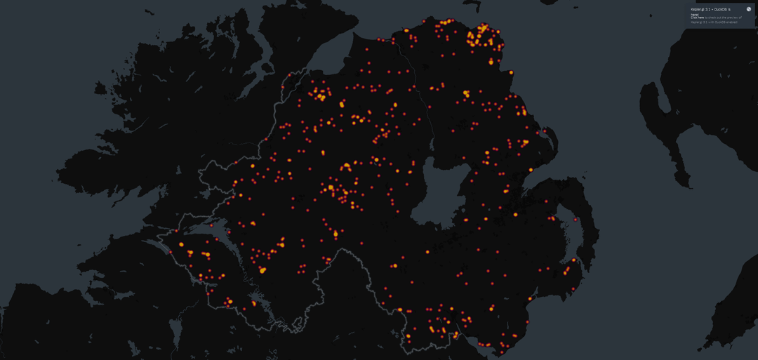 Irish Megalithic Site Distribution