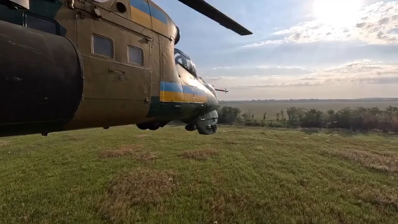 Video from a Ukraine helicopter shows fields below covered in miles of fiber optic cables
