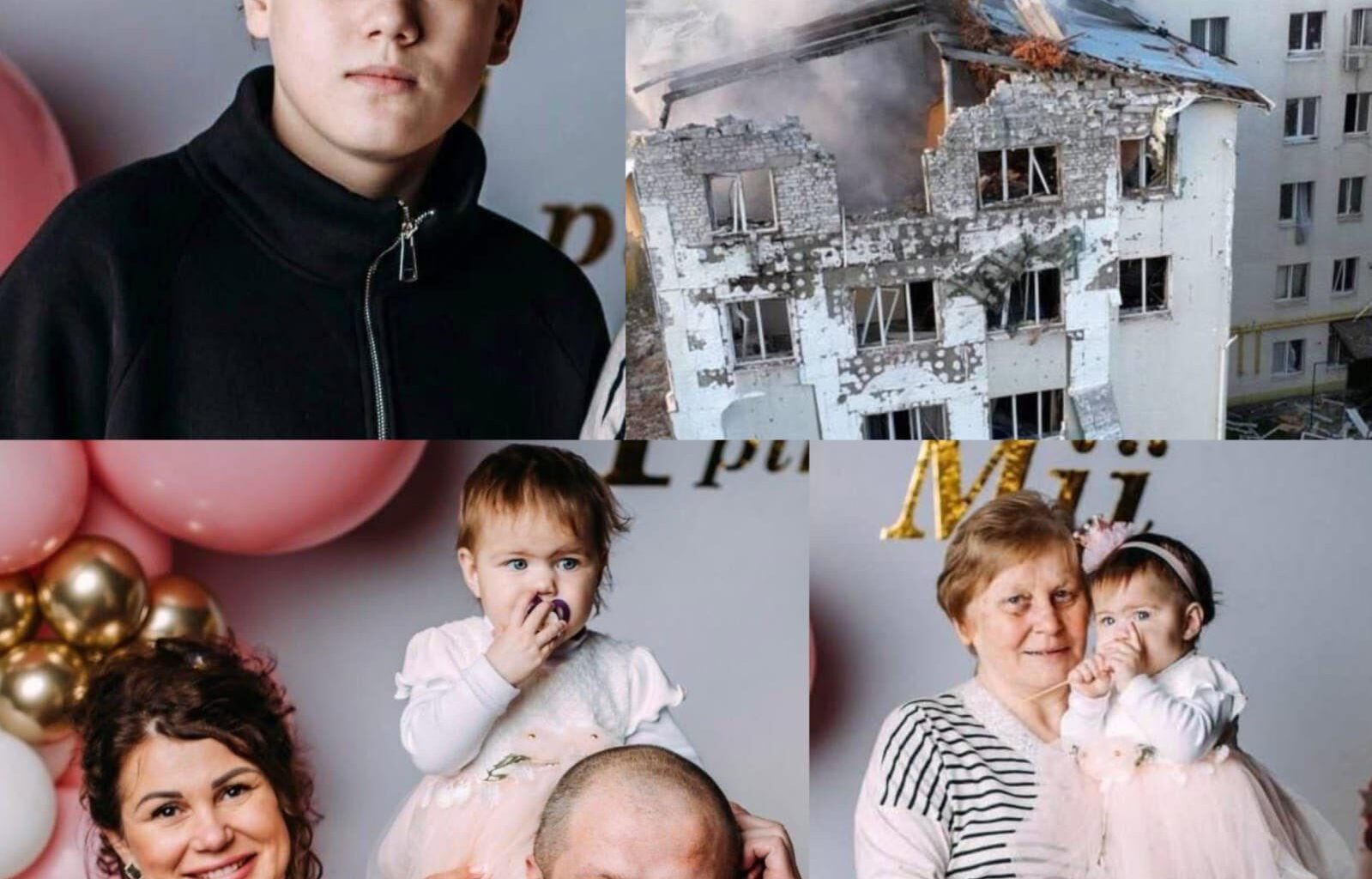 Yesterday, during the Russian missile and drone strikes on the city of Kharkiv, the strikes killed an entire Ukrainian family - the grandmother, both parents, their 15-year-old son , and their one and half year-old baby girl.