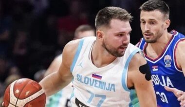 Fiasko slovenskih košarkarjev, Srbi visoko slavili