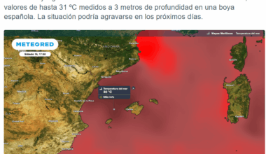 Las temperaturas del mar Mediterráneo se han disparado: dos boyas españolas han superado los 30 ºC