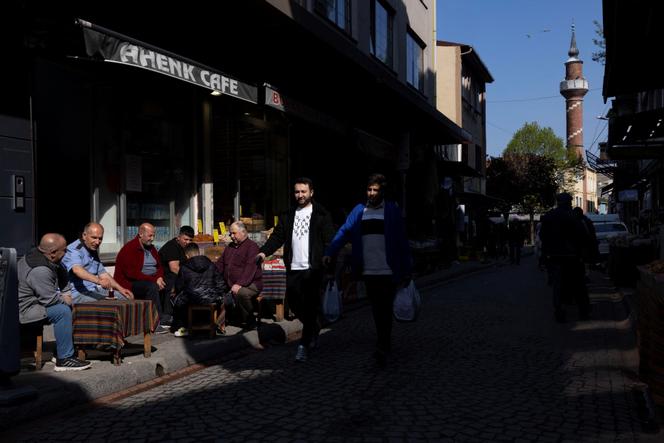 Outside a teahouse in Istanbul, April 25, 2025.