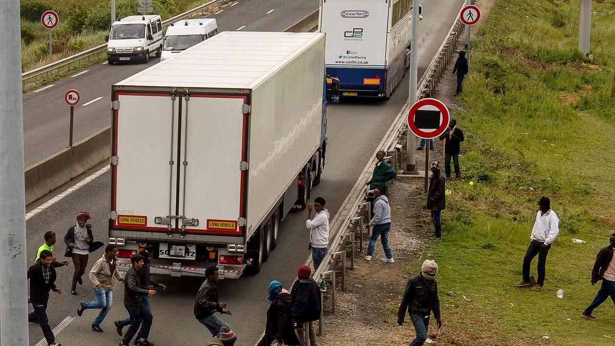 Outrage as safety chiefs reveal illegal immigrants hiding in lorries are behind recent explosion in food poisoning outbreaks: '3,000 truckloads of food could be contaminated'