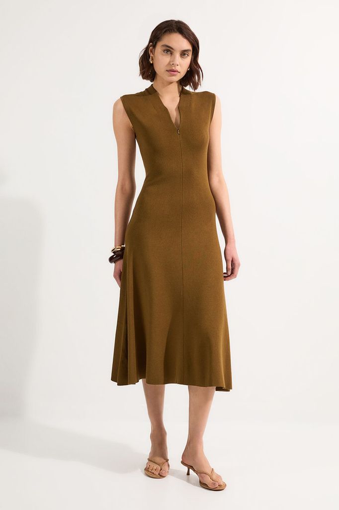 Karen Millen khaki dress