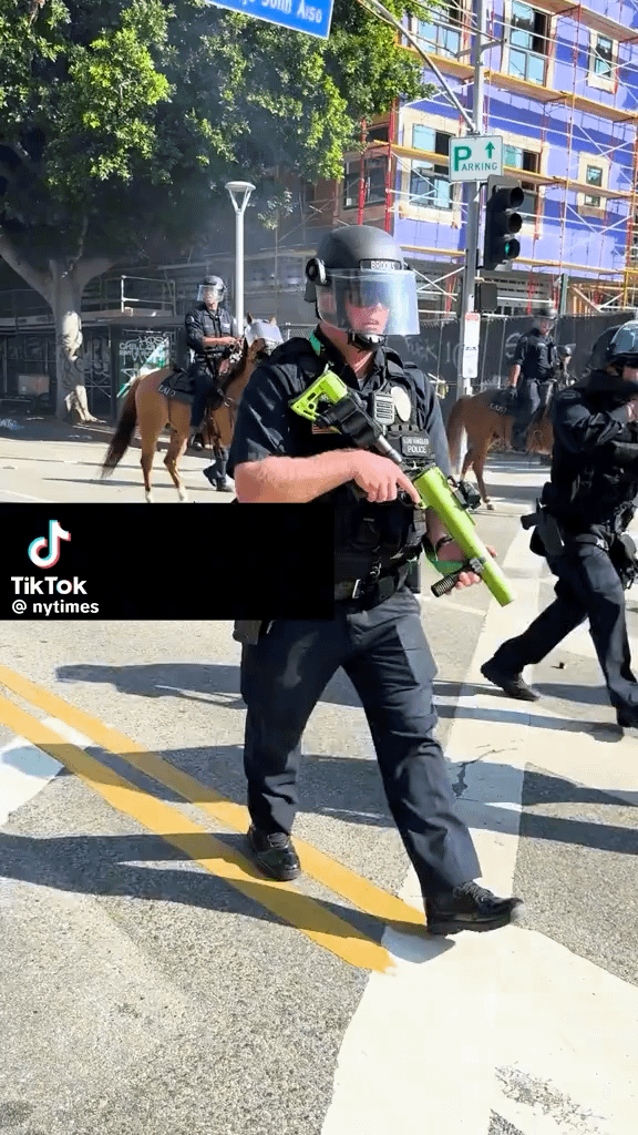NYT analyzed videos, photos, and audio from two LA police incidents on June 8th. Officers broke protocol using 40mm sponge rounds on protesters.