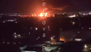 Ukrainian UAVs struck the Krasnodar Oil Refinery in southern russia, damaging a technological unit and sparking a fire that spread over 300 square meters. 30.08.2025