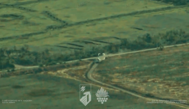 Russian BM-21 Grad suffers a catastrophic ammunition detonation after being hit by an FPV drone of the 14th Operational Brigade "Chervona Kalina", 21.08.25
