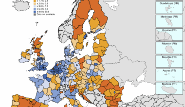 Las Islas Baleares son la CCAA más urbanizada de España, y entre las 50 primeras de Europa (de 244 regiones NUTS 2)