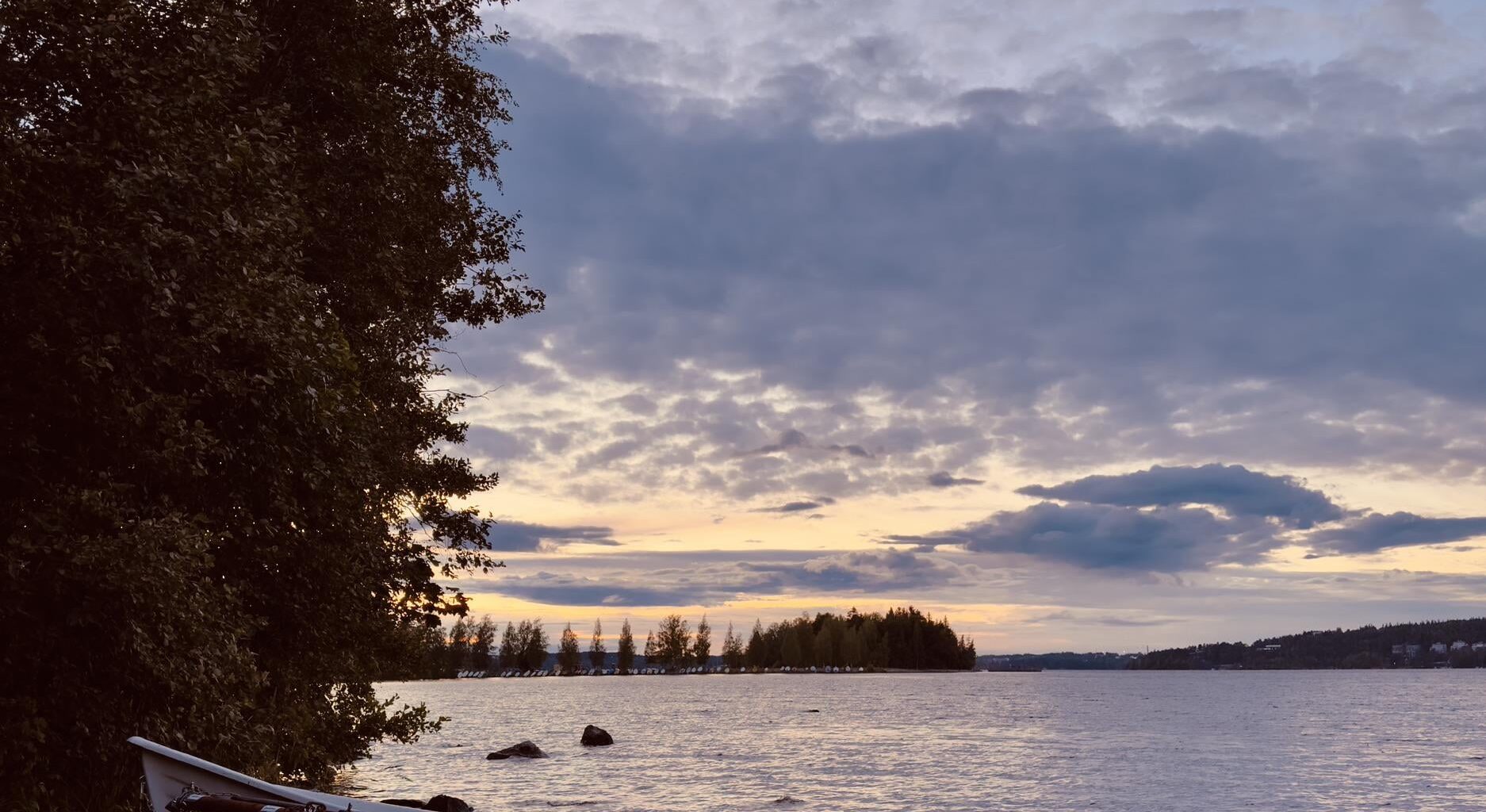 Captured this wonderful view in Evening time & beautiful sunset at Harmala camp, Tampere..