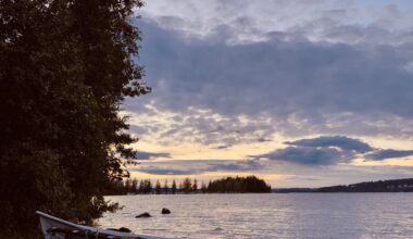 Captured this wonderful view in Evening time & beautiful sunset at Harmala camp, Tampere..