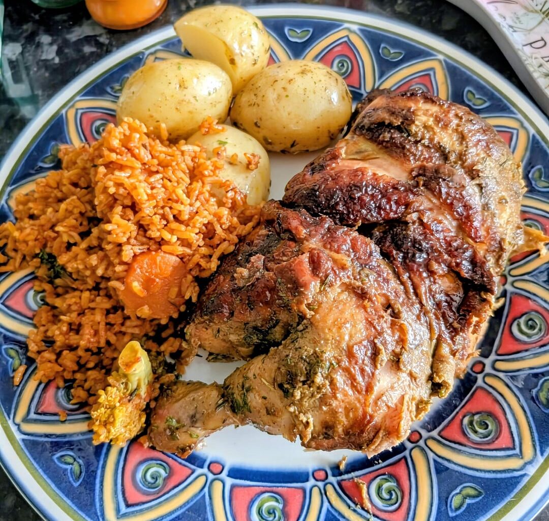 [Please ignore my plating] Finally had D&K Gambian rotisserie, it was amazing