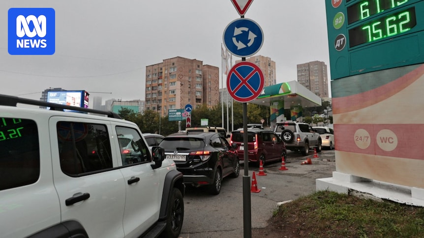 Russians complain about fuel shortages and high prices as Ukrainian strikes on oil refineries bite