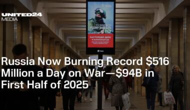Russia Now Burning Record $516 Million a Day on War—$94B in First Half of 2025