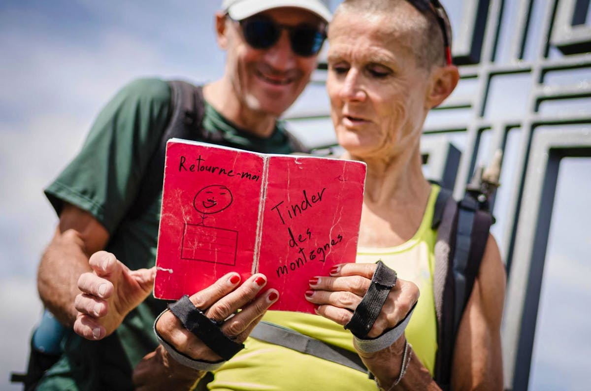 «Dans le carnet j’ai noté que j’aimais bien faire la marche tranquille, mais que j’aimais bien l’apéro après l’effort», raconte Cathy.