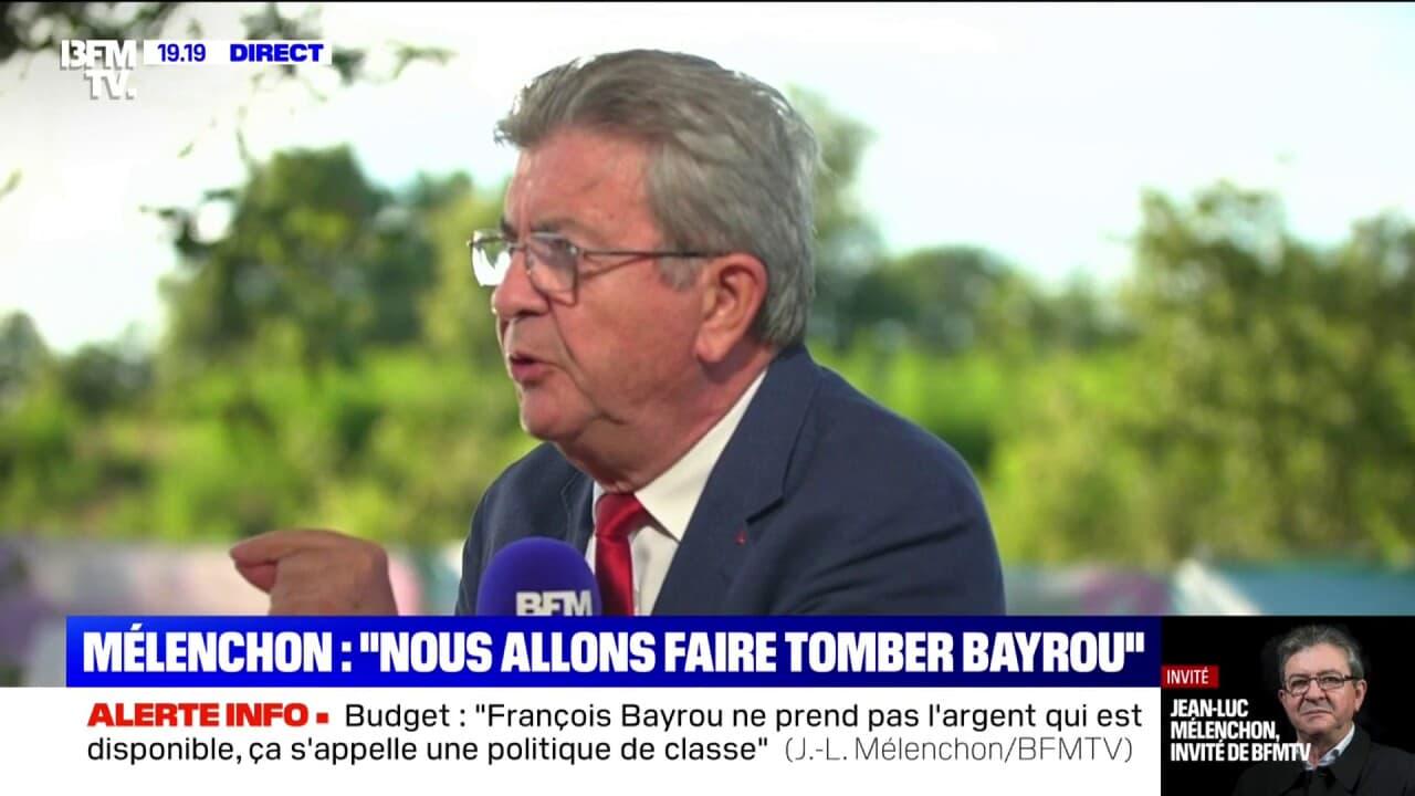 Jean-Luc Mélenchon déclare agir "pour obtenir une présidentielle anticipée"
