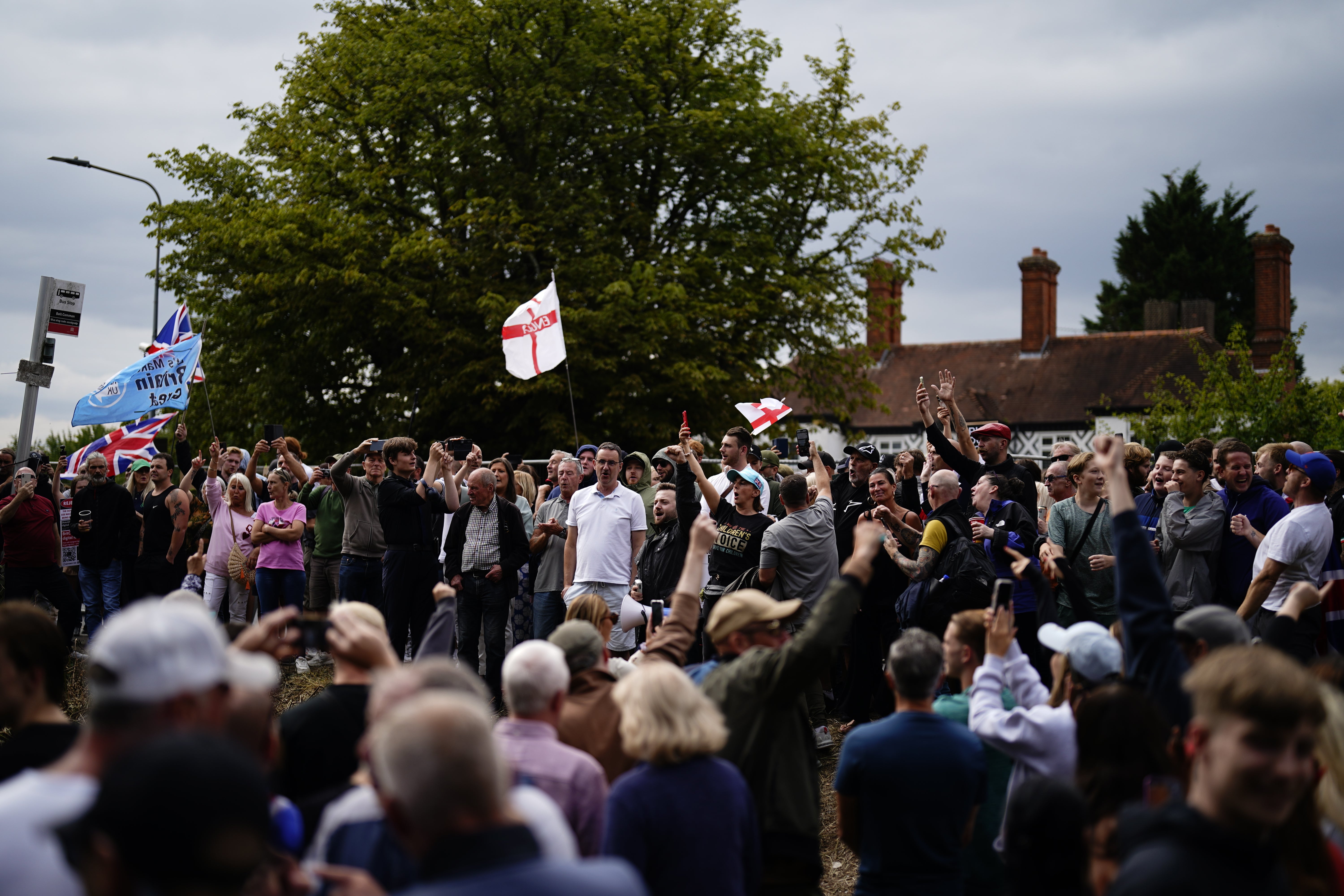 Protesters are expected to stage another demonstration outside Bell Hotel in Epping