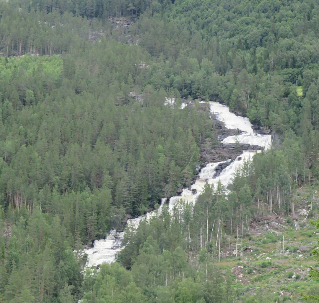 This was my favorite waterfall in Norway: the Lure in Austbygi valley, Tinn, Telemark. 2023