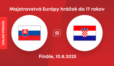 Slovensko - Chorvátsko: ONLINE prenos z ME hráčok do 17 rokov dnes LIVE