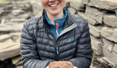 An archeology student digging on Scotland's Orkney Islands has uncovered a carved stone head that's estimated to be over 900 years old.